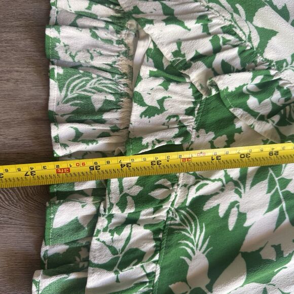 Ann Taylor Sheath Dress Sz 4P Floral Side Tie Green & White 3/4 Sleeves $159 - Picture 6 of 11